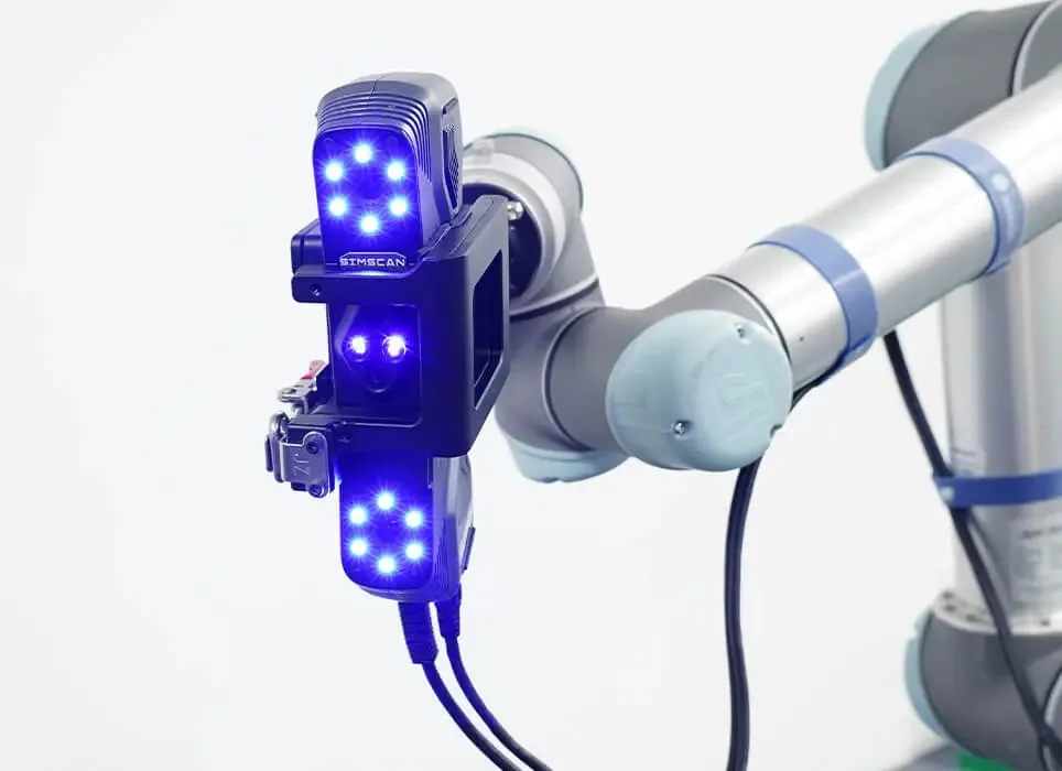3D-Scanner am Roboter für die 3D-Lohnmessung