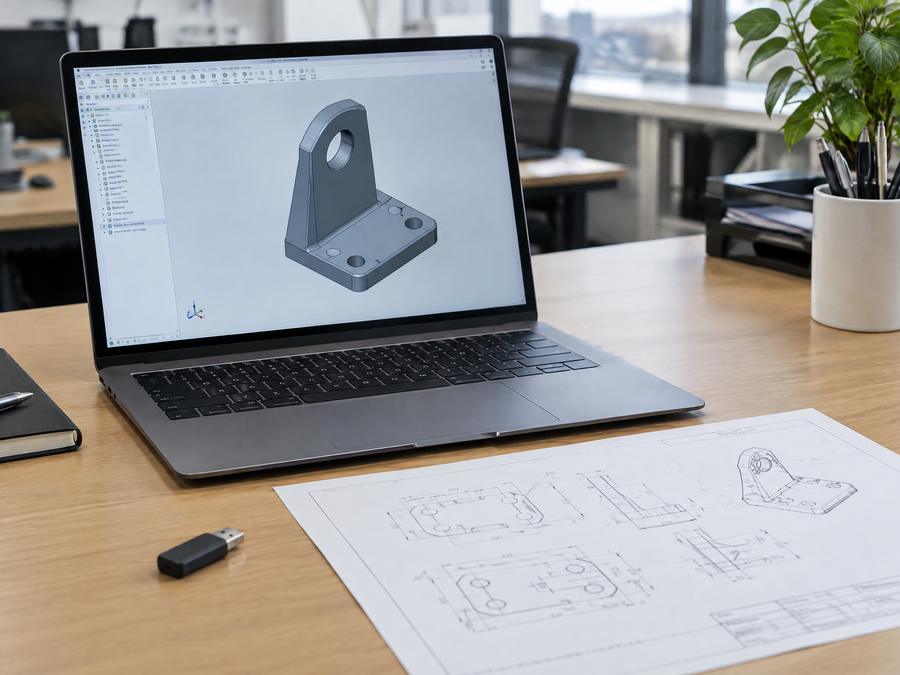 Zeichnung und 3D-Modell für eine Anfrage vorbereiten