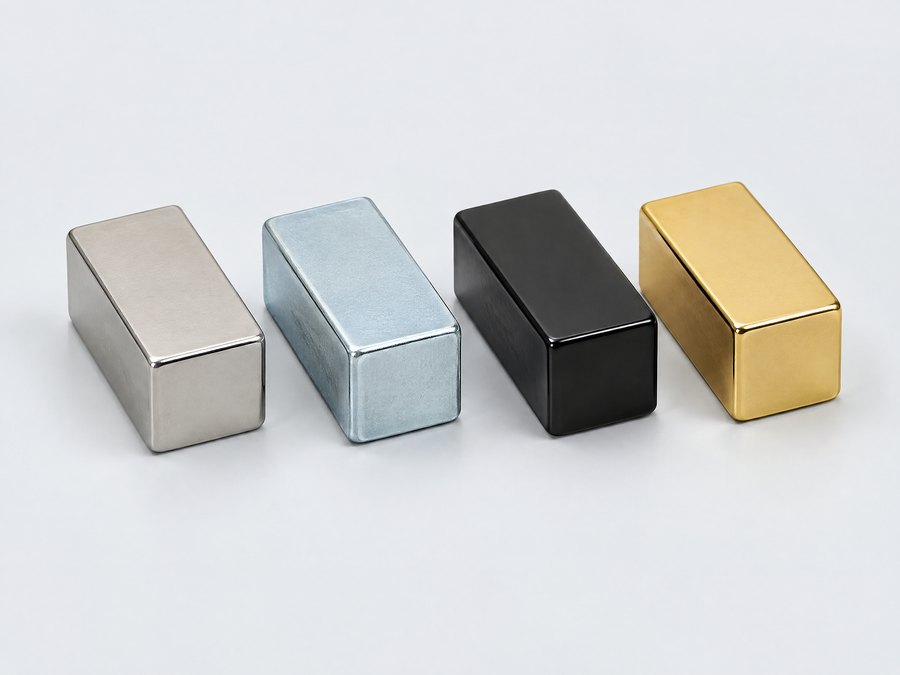 Neodym-Magnete mit Beschichtungen Nickel, Zink, Epoxid und Gold
