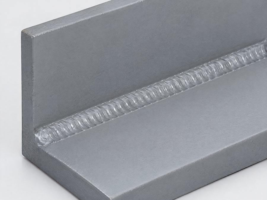 Kehlnaht an einer Schweißbaugruppe im Detail